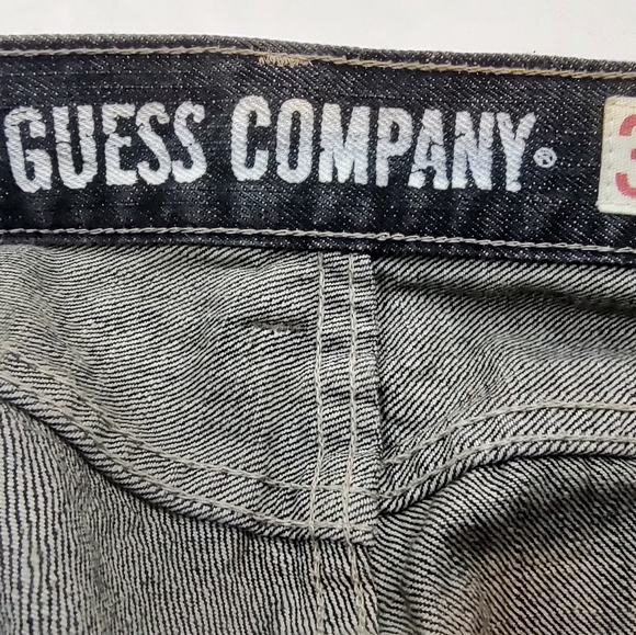 Vintage Guess Black Light Wash Men's Jeans Size 38 x 30 - Picture 3 of 3